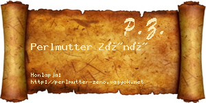Perlmutter Zénó névjegykártya